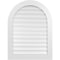Ekena Millwork Round Top Surface Mount PVC Gable Vent: Functional, w/ 3-1/2"W x 1"P Standard Frame, 30"W x 40"H GVPRT30X4001SF - alternate 1